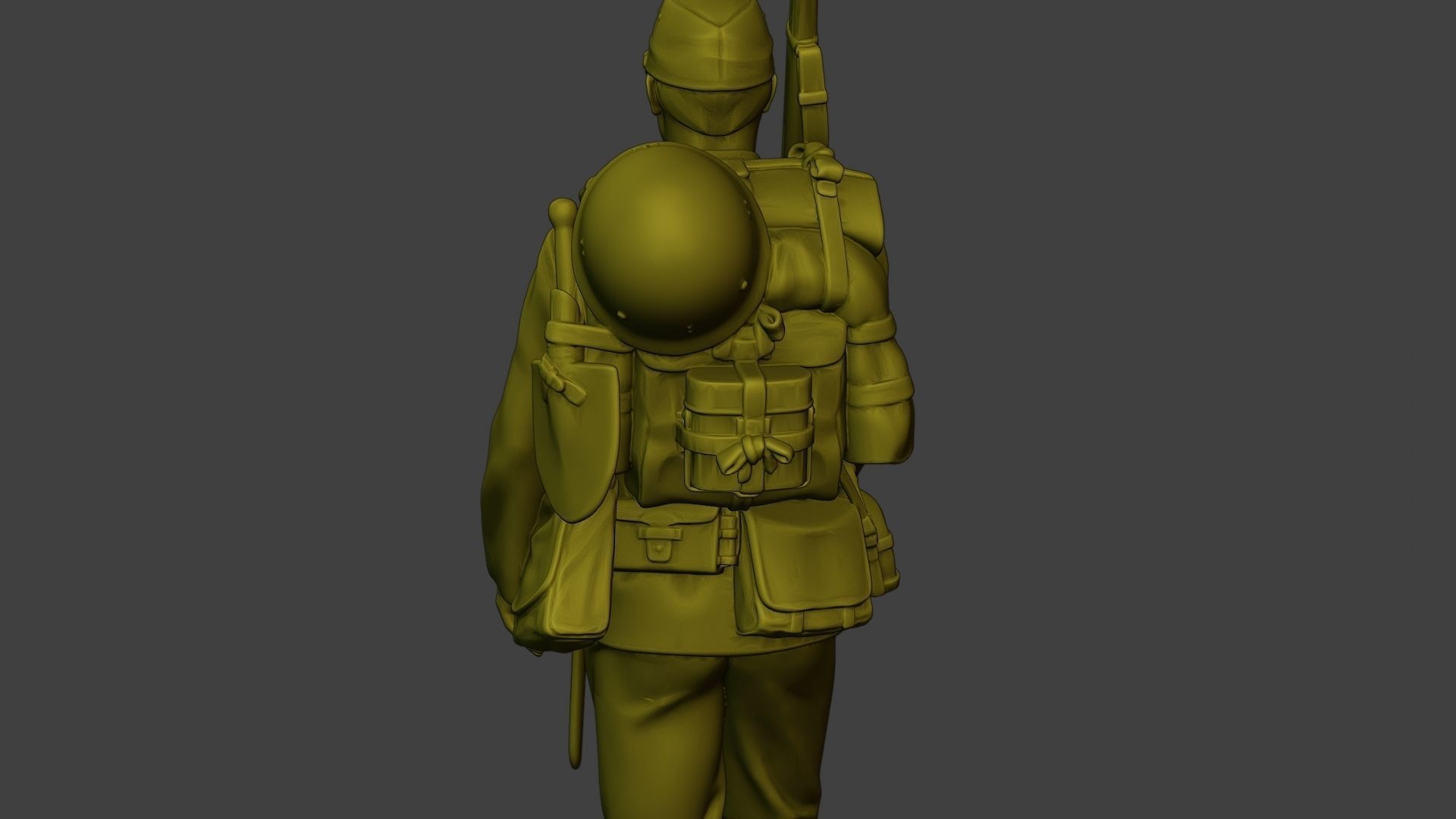 Japanese soldier ww2 Walk3 J1 3D print model_21