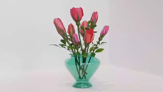 Rose Animation 3D model