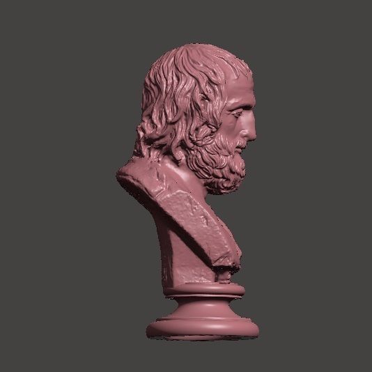 Protagoras Bust 3d printing 3D print model_4