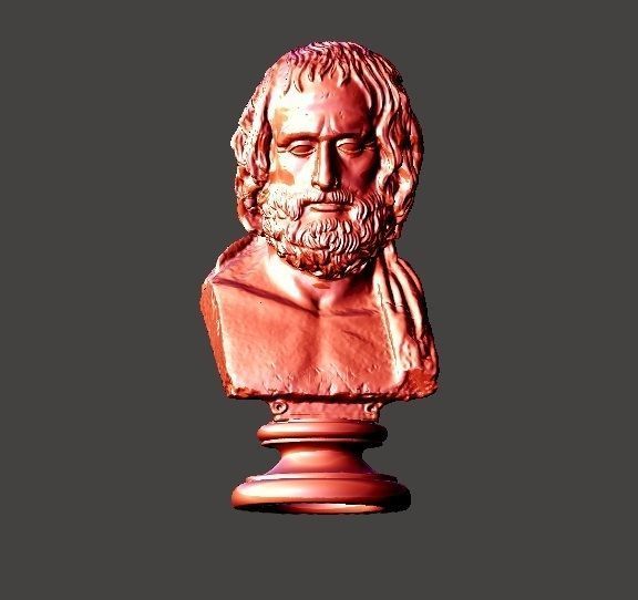 Protagoras Bust 3d printing 3D print model_1