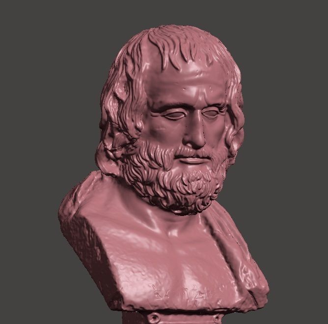 Protagoras Bust 3d printing 3D print model_3
