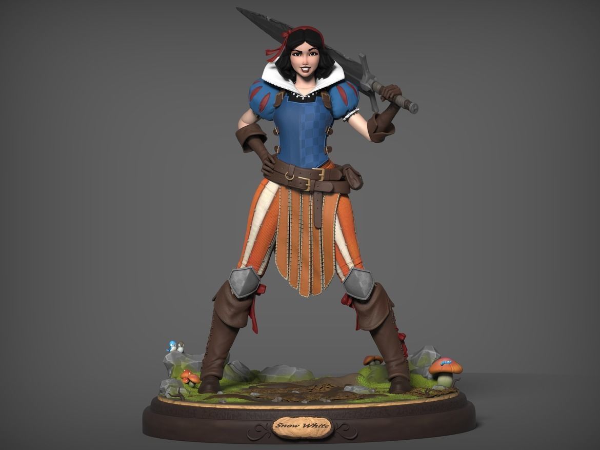 Snow white 3D model_14