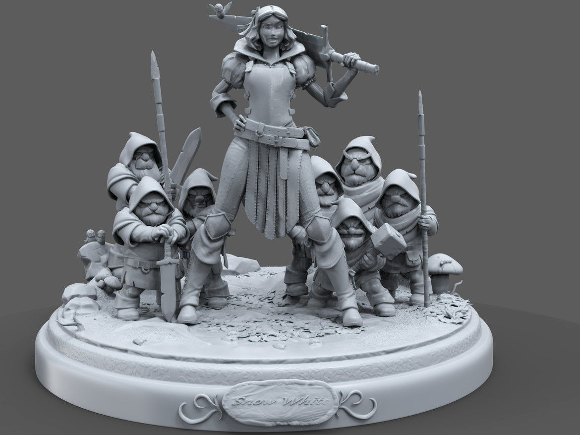 Snow white 3D model_12