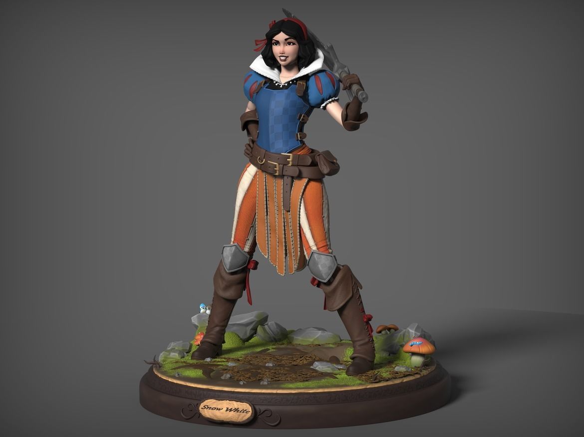 Snow white 3D model_13