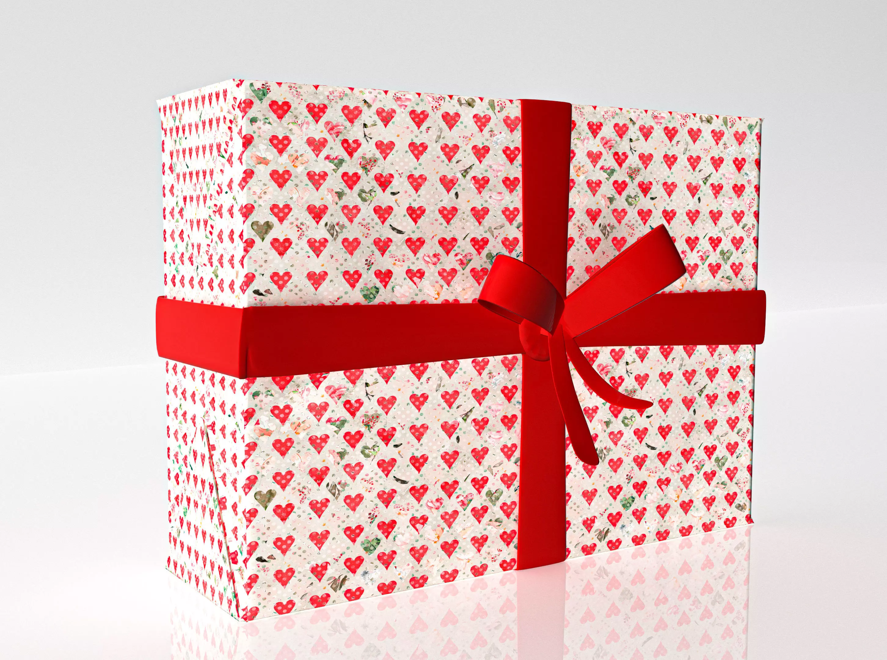 Gift box Free 3D model Free low-poly 3D model