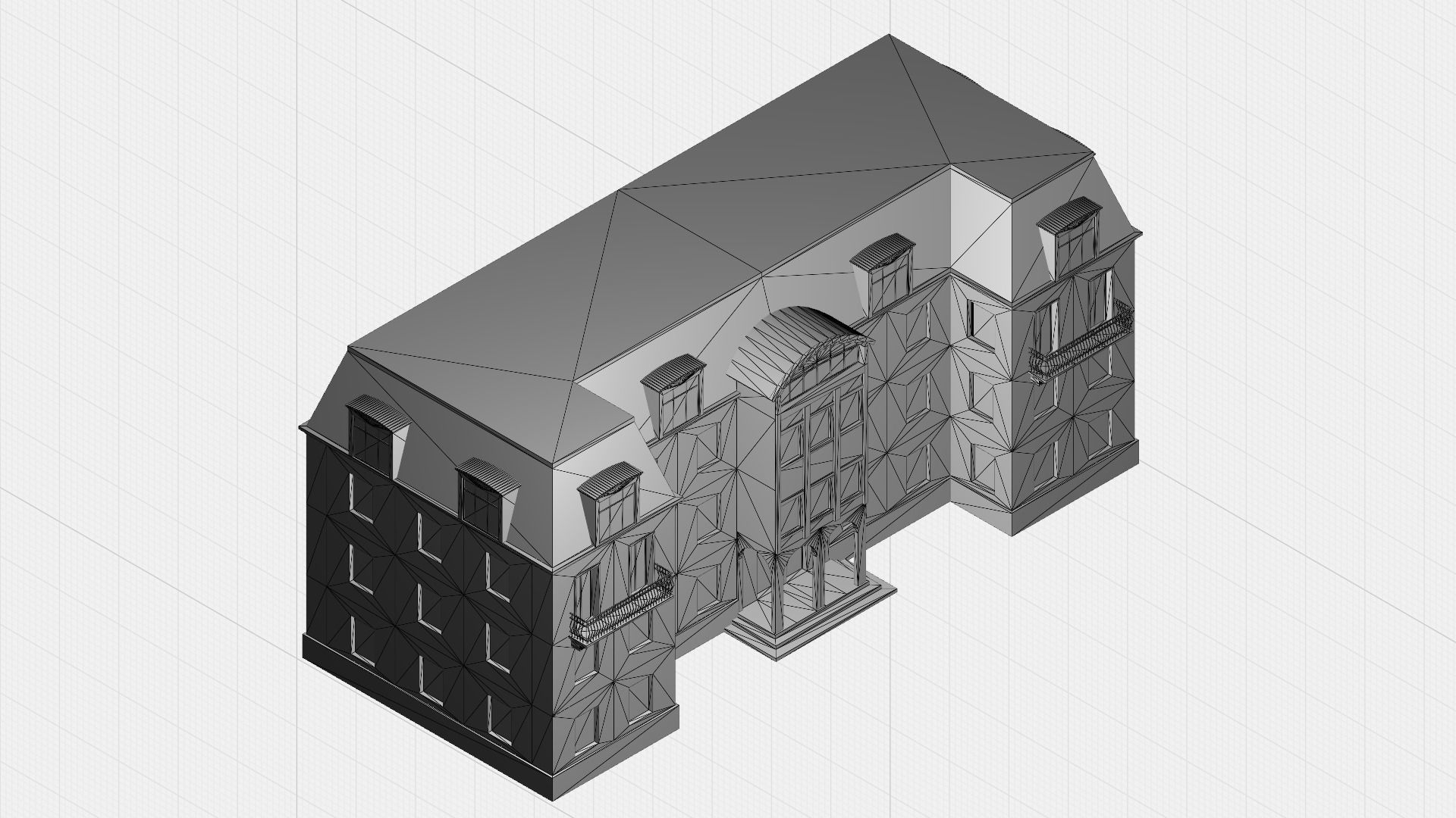House Building 03 Low-poly 3D model_10