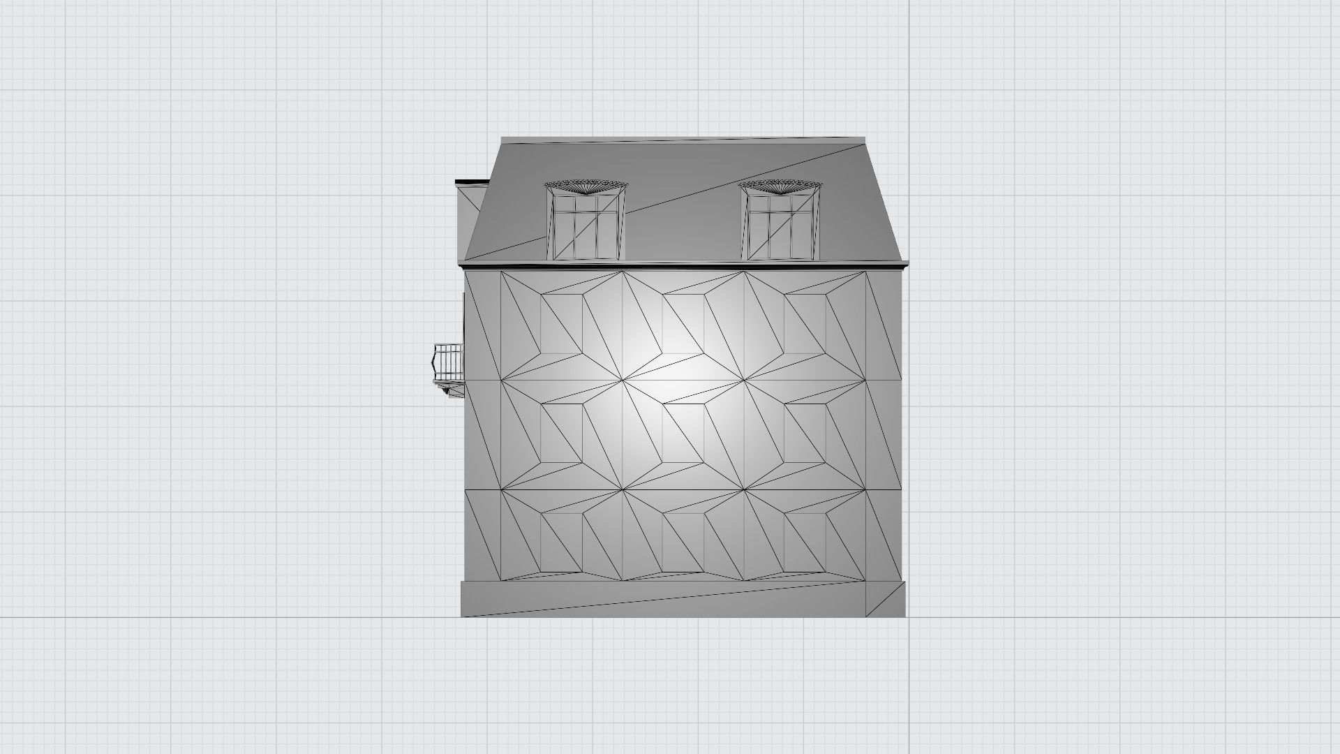 House Building 03 Low-poly 3D model_8