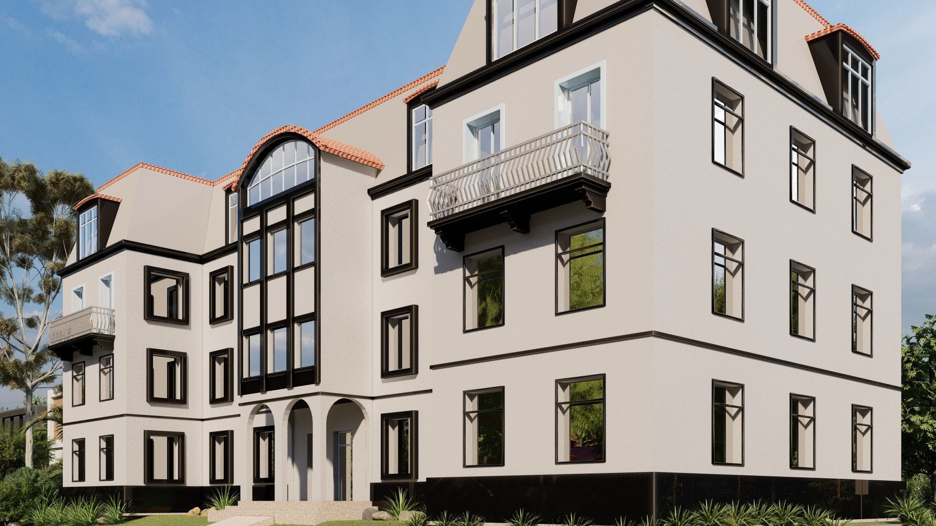 House Building 03 Low-poly 3D model_4