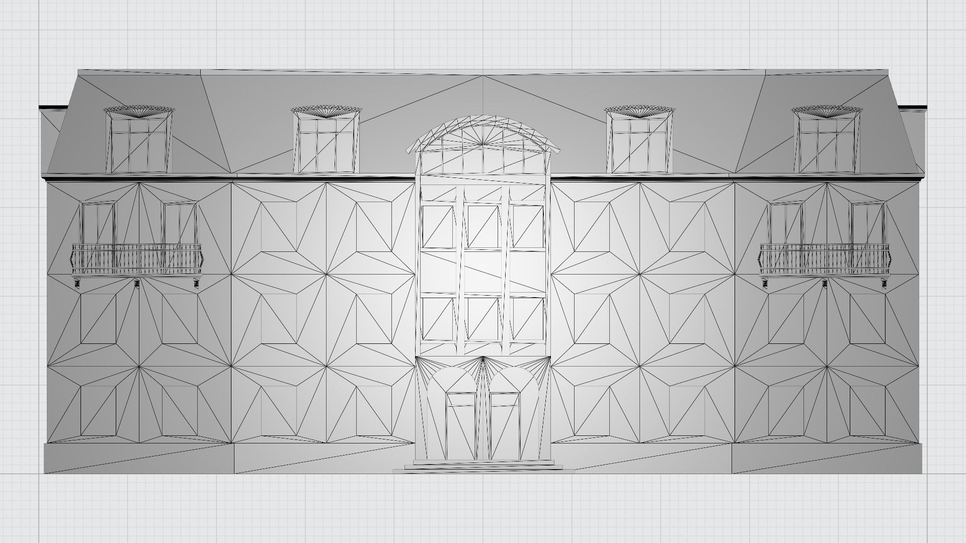 House Building 03 Low-poly 3D model_7