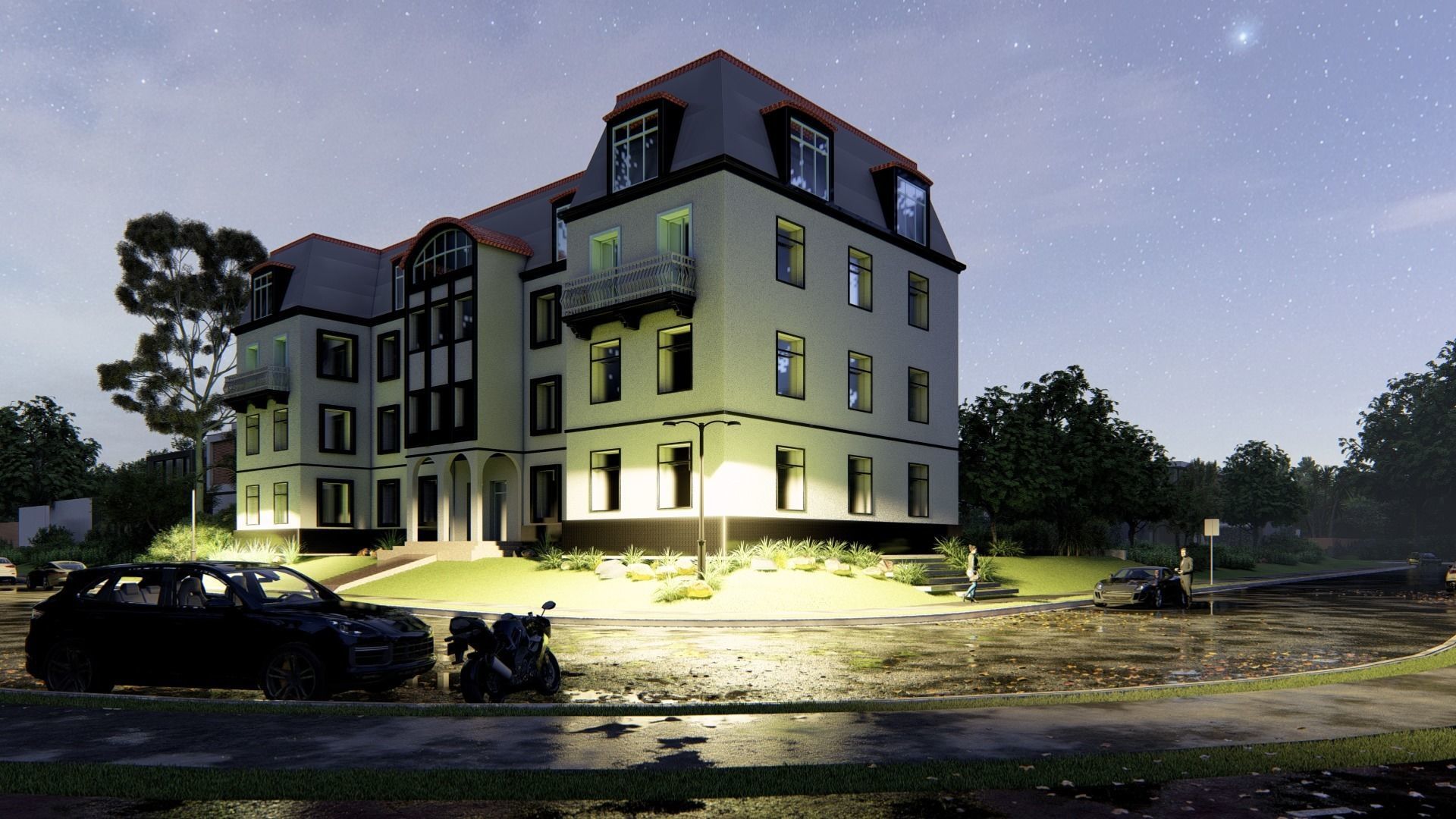 House Building 03 Low-poly 3D model_5