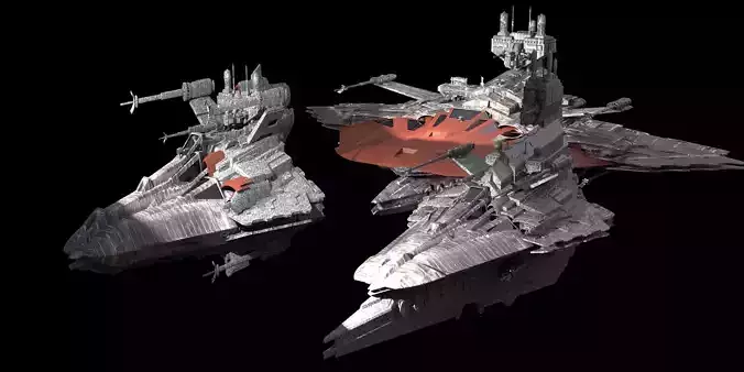 Heavy Space Carrier Ships 4 designs