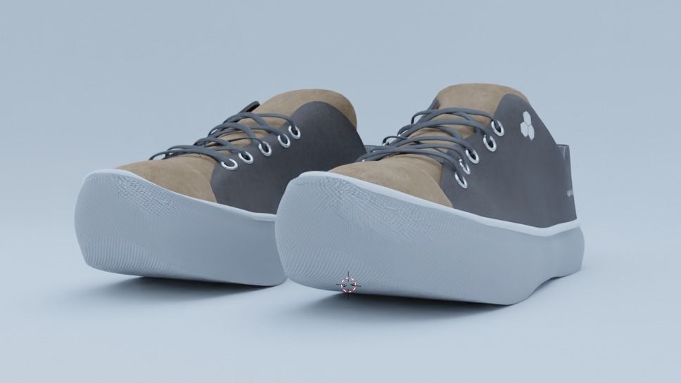 Sneakers 3D Model with High quality PBR Texture Set 3D model_7