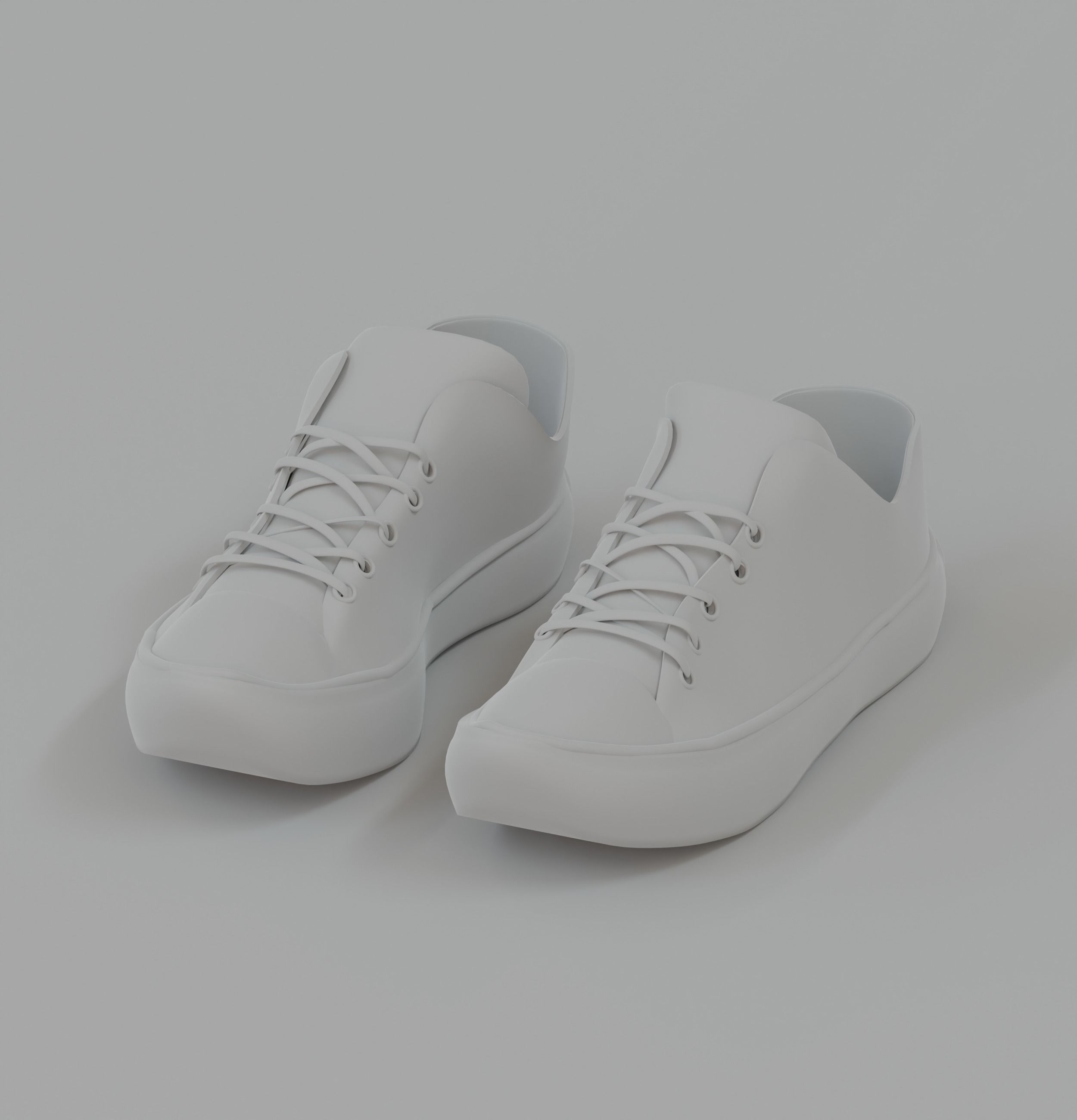 Sneakers 3D Model with High quality PBR Texture Set 3D model_3