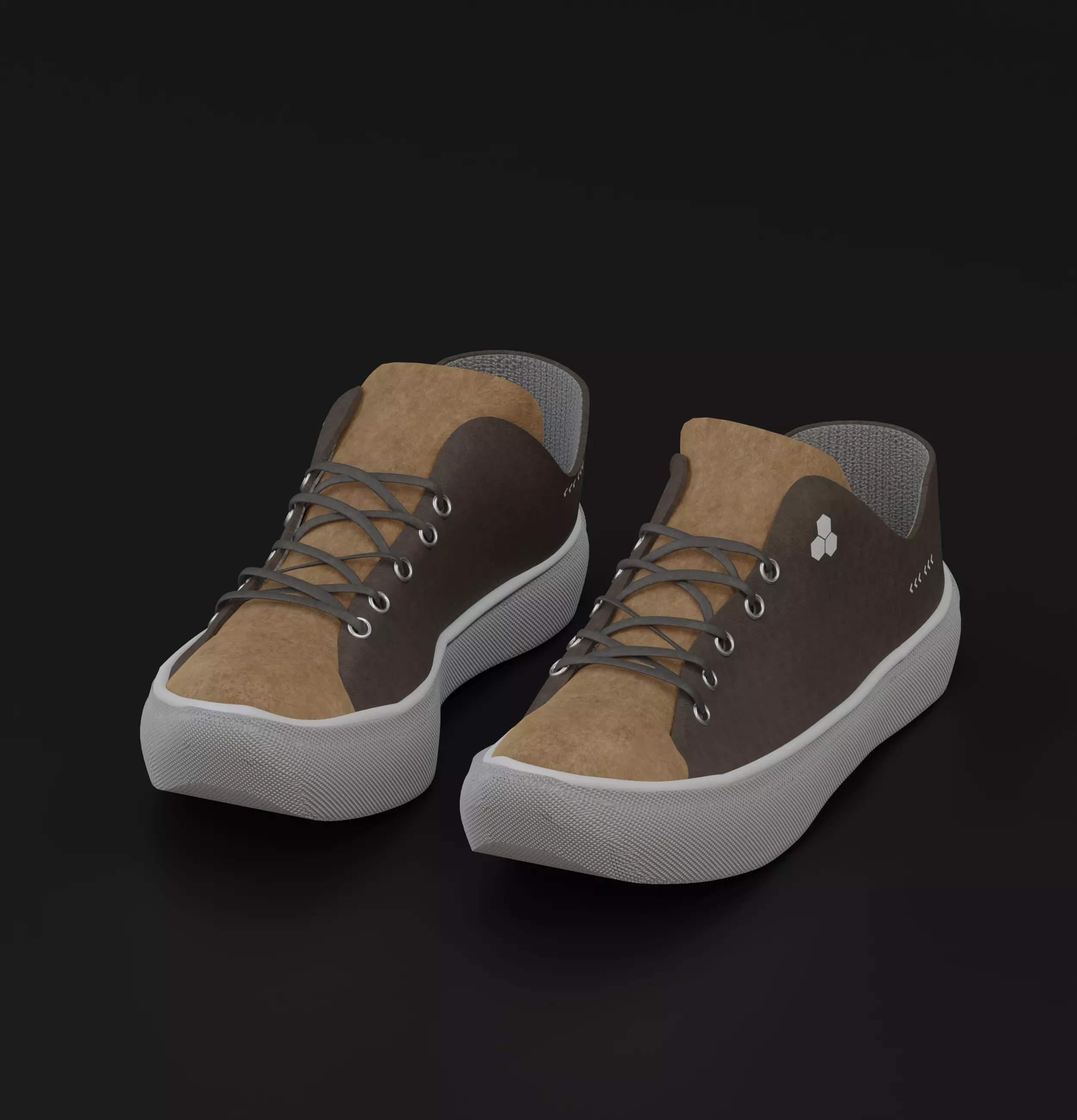 Sneakers 3D Model with High quality PBR Texture Set 3D model_0