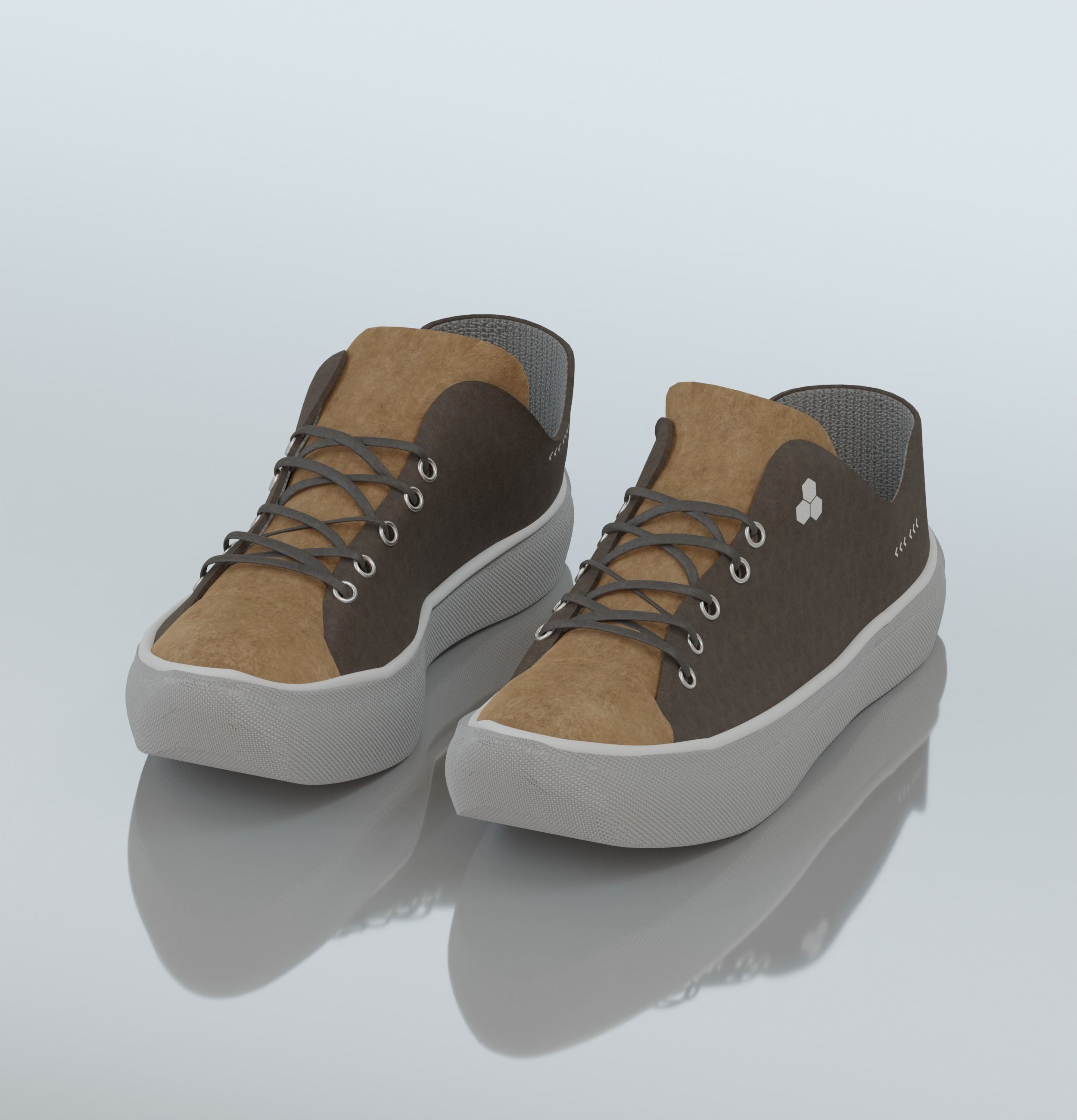 Sneakers 3D Model with High quality PBR Texture Set 3D model_2