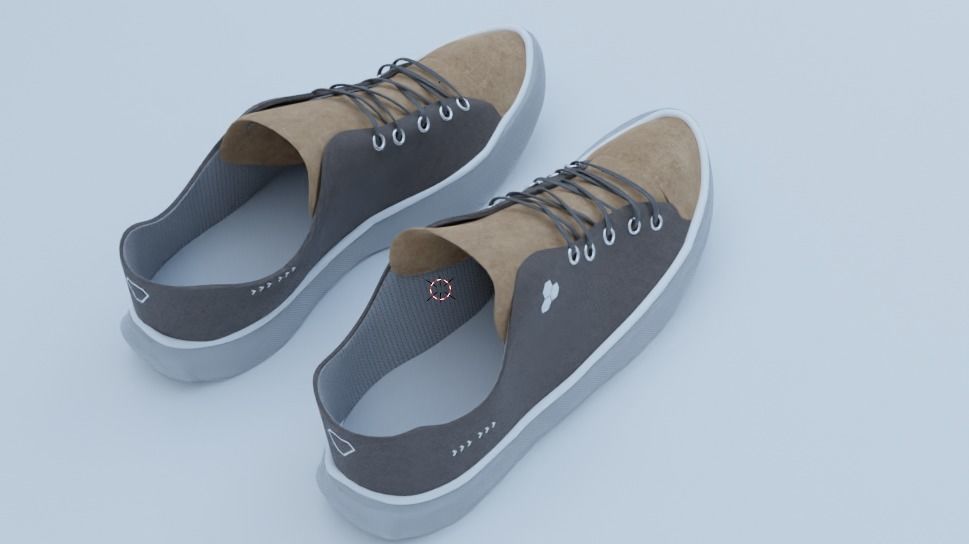 Sneakers 3D Model with High quality PBR Texture Set 3D model_5