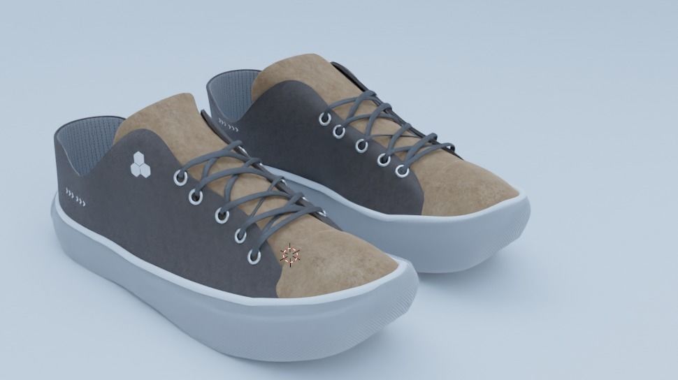 Sneakers 3D Model with High quality PBR Texture Set 3D model_4