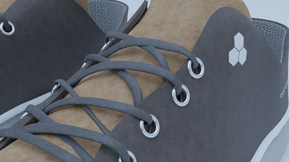 Sneakers 3D Model with High quality PBR Texture Set 3D model_6