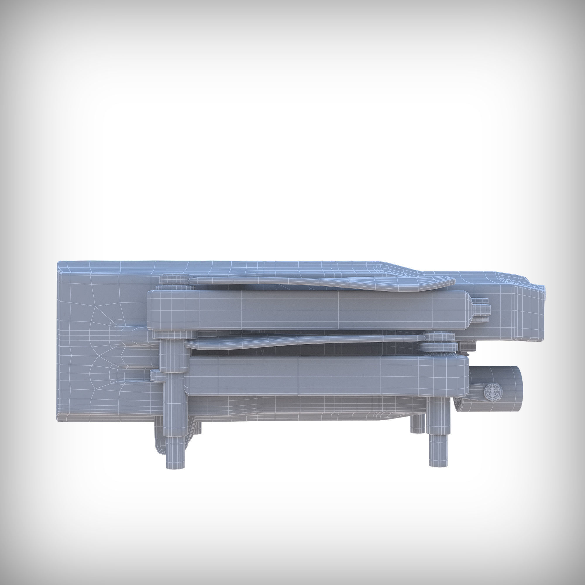 3D old drone Low-poly 3D model_13