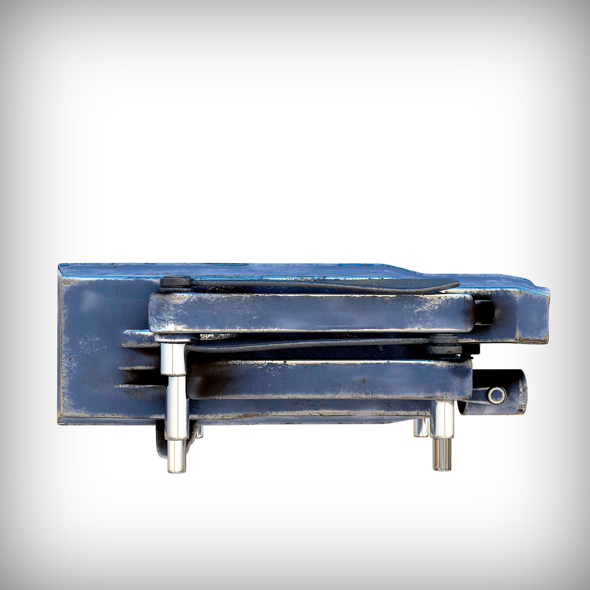 3D old drone Low-poly 3D model_6