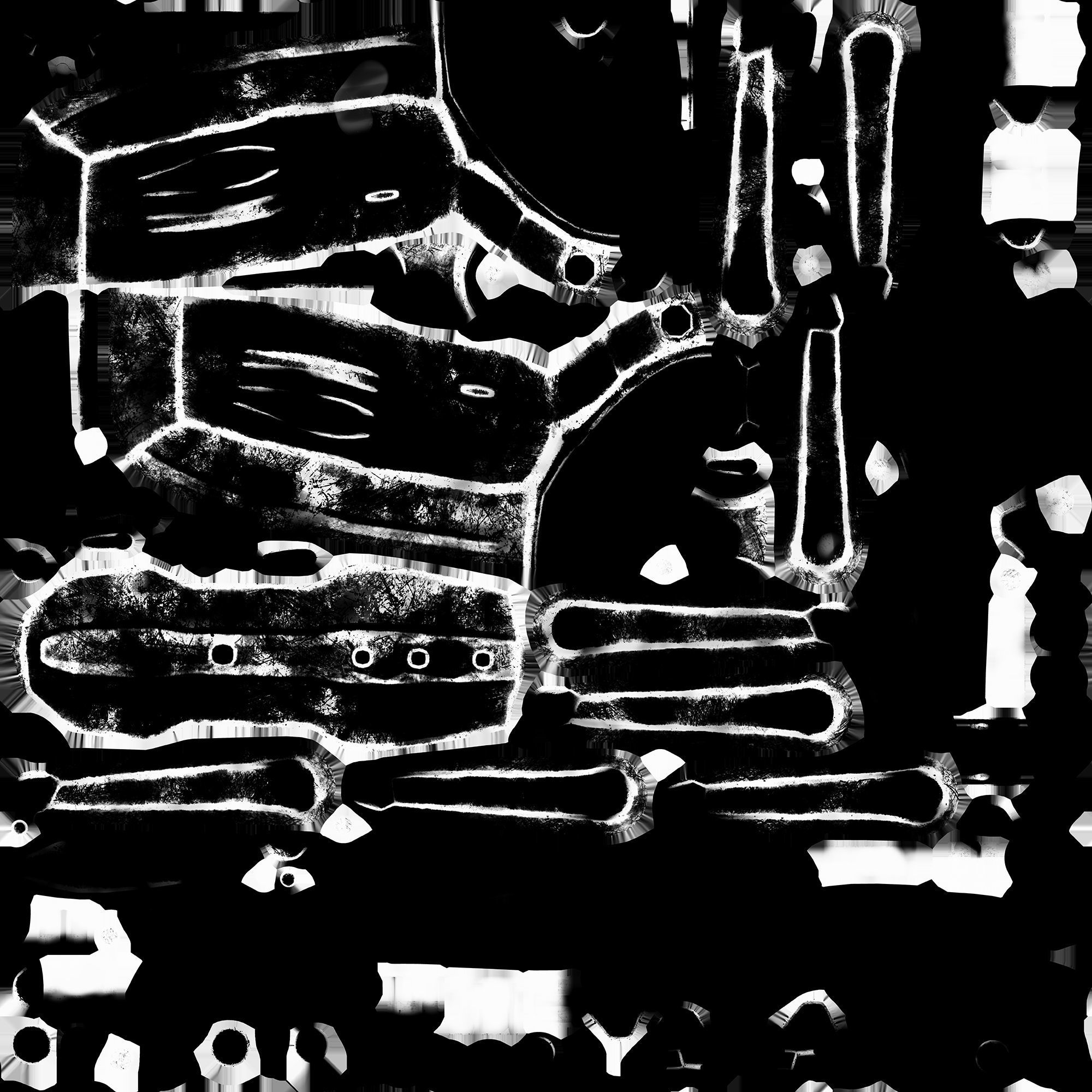 3D old drone Low-poly 3D model_15