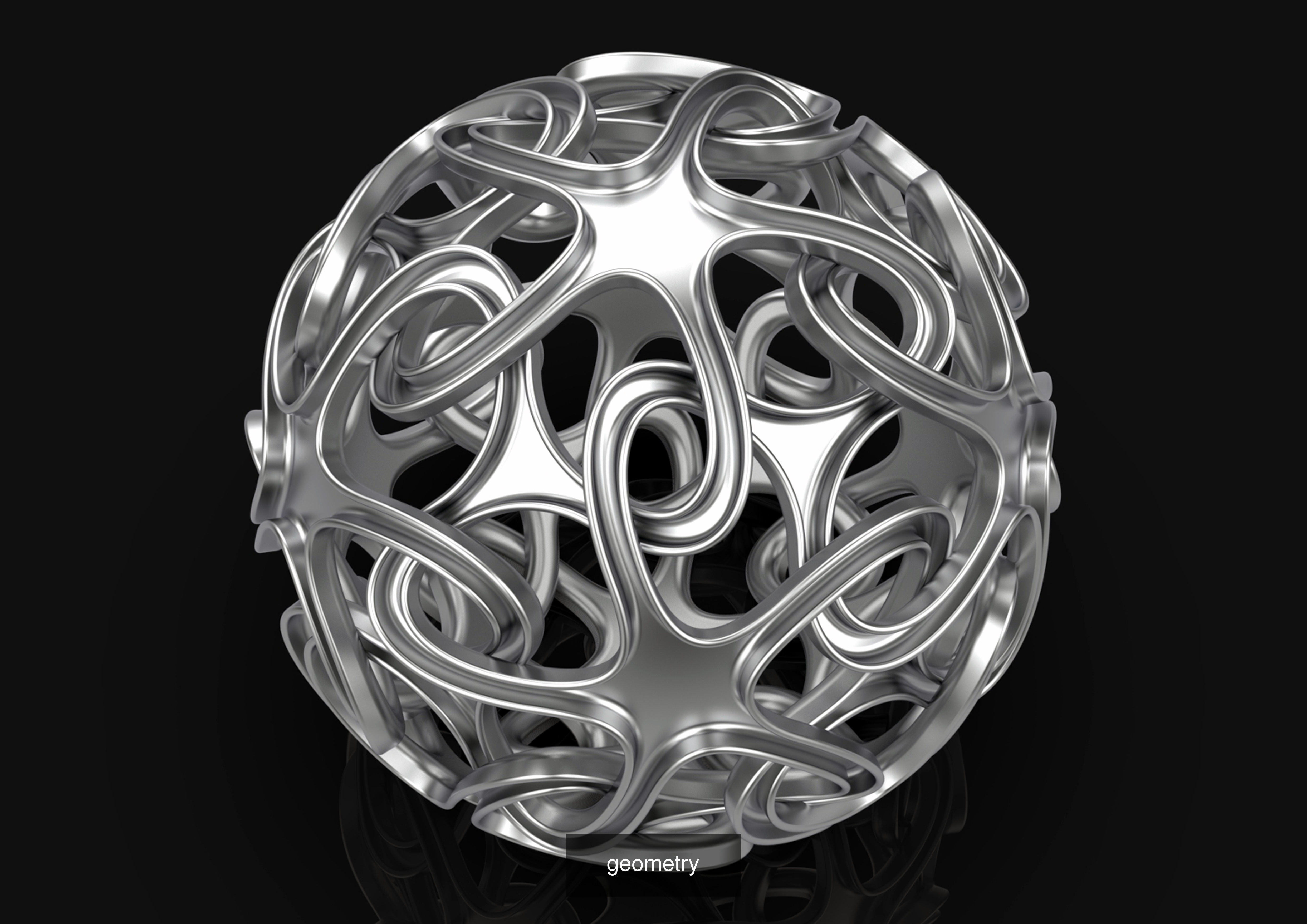 sphere sculpture 3D Model Collection_3