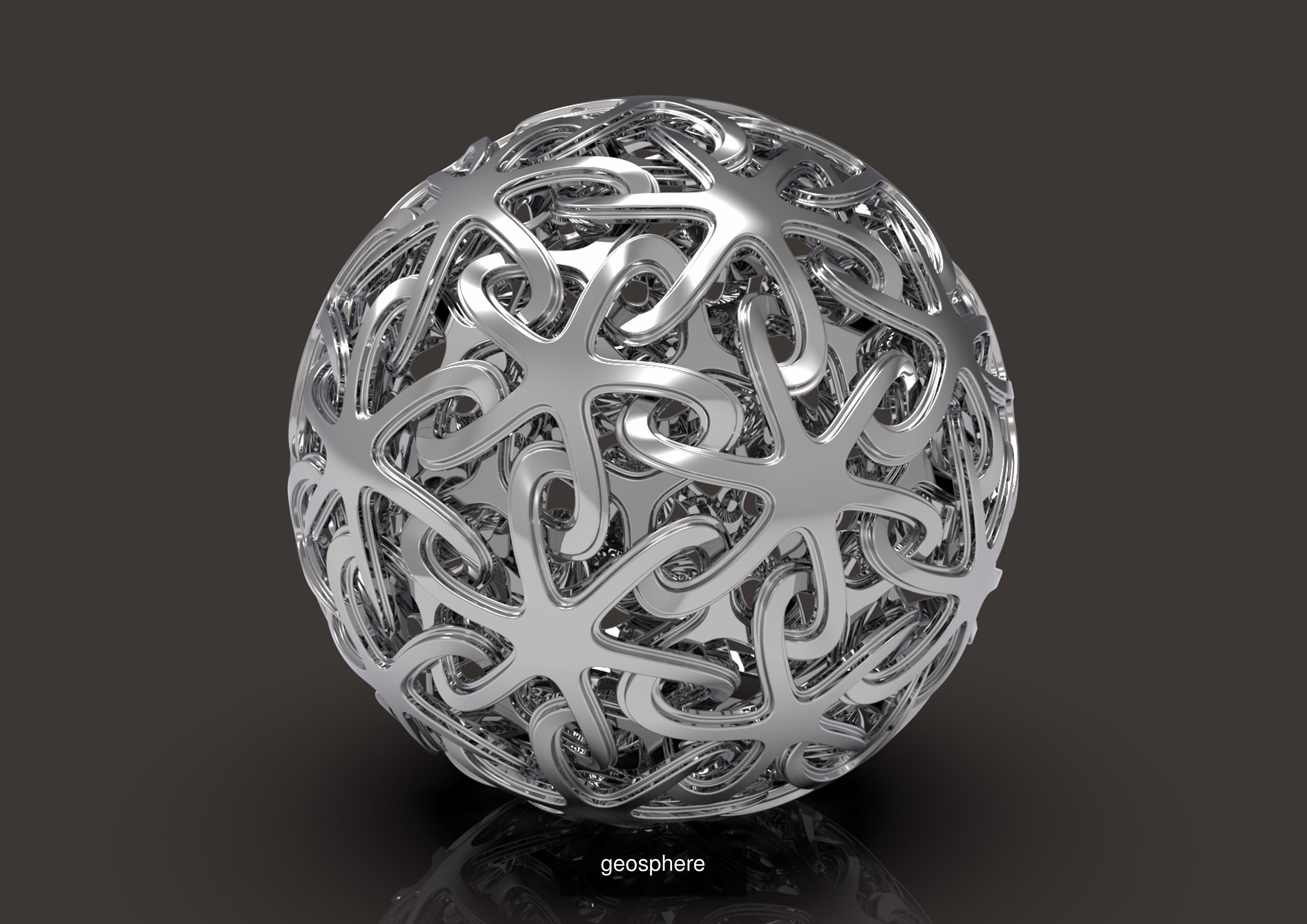 sphere sculpture 3D Model Collection_4