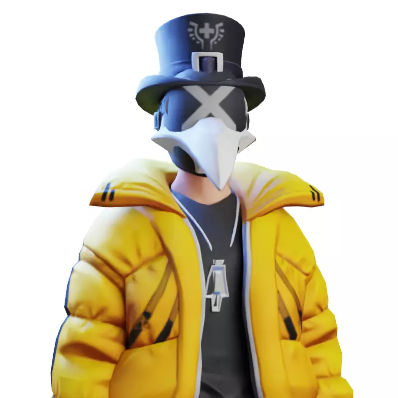 Awesome character game ready made with readyplayerme Free 3D model_0