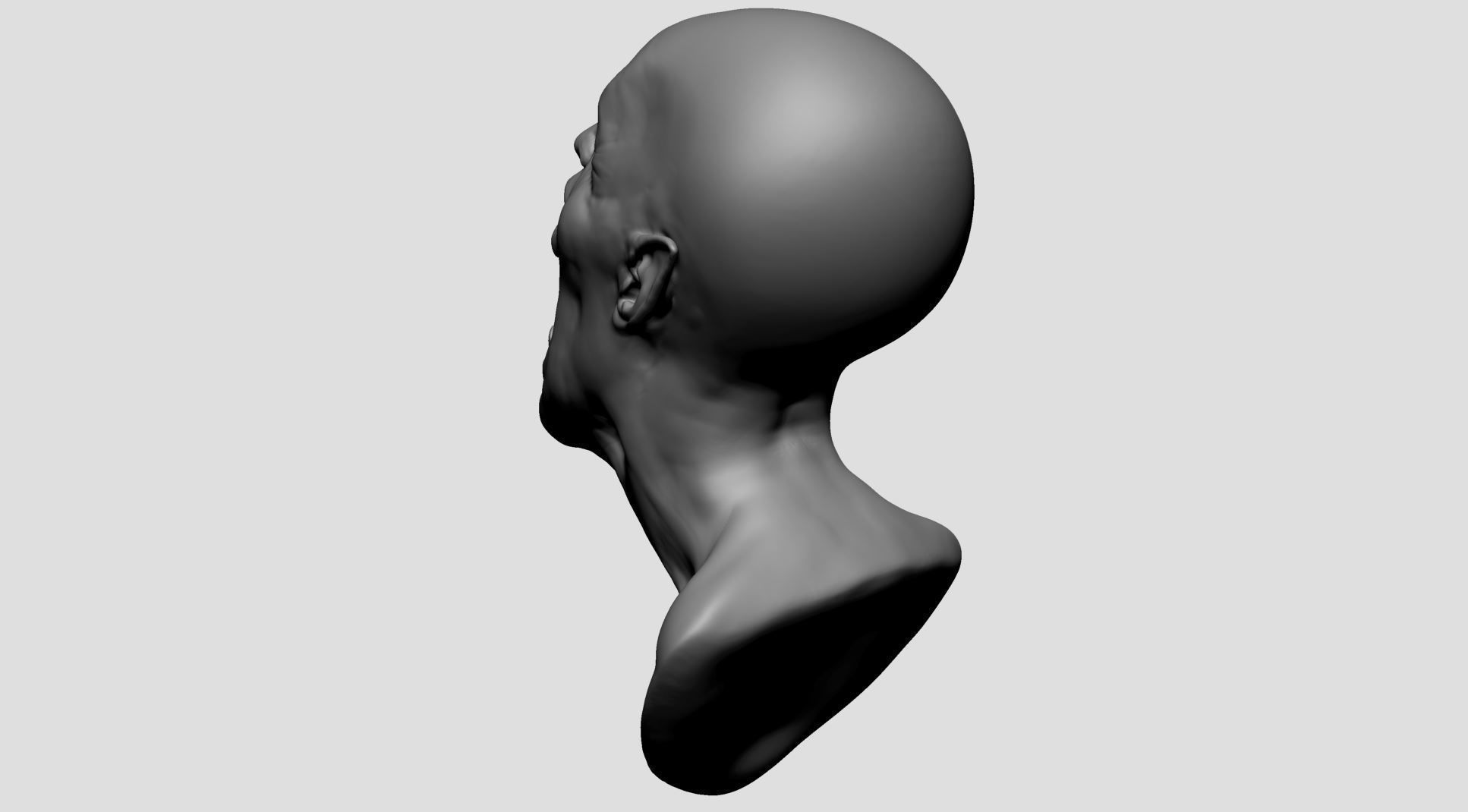 Creature Head B 3D model_5