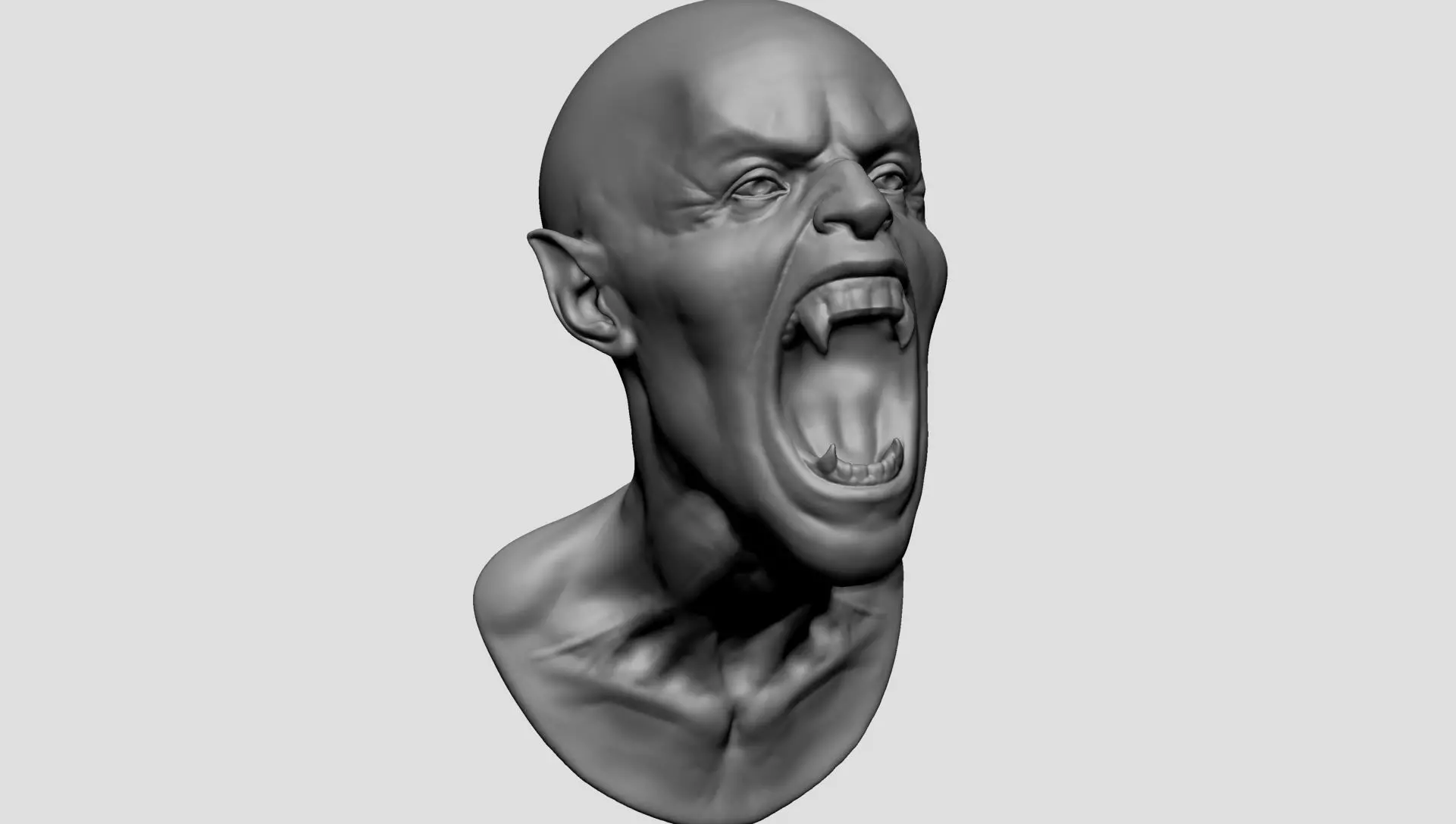 Creature Head B 3D model_0