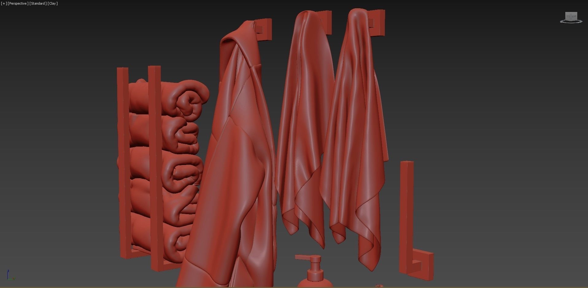 Next Color palette  Decorative Bathroom Set 4 3D model_8