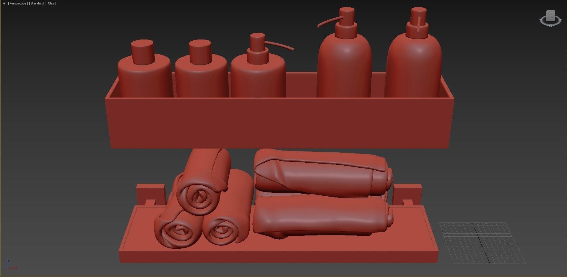 Next Color palette  Decorative Bathroom Set 4 3D model_6