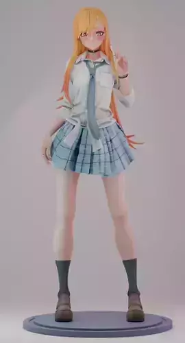 My Dress up Darling MARIN KITAGAWA      divide and full version 3D print model