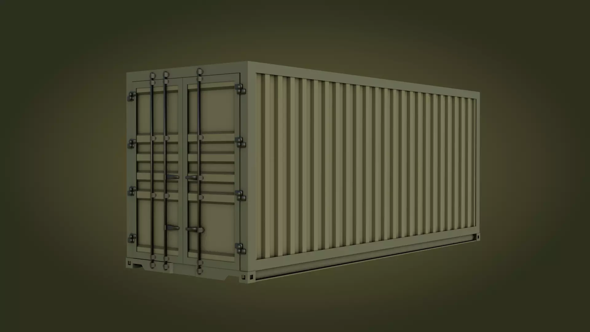Container shipping Free low-poly 3D model