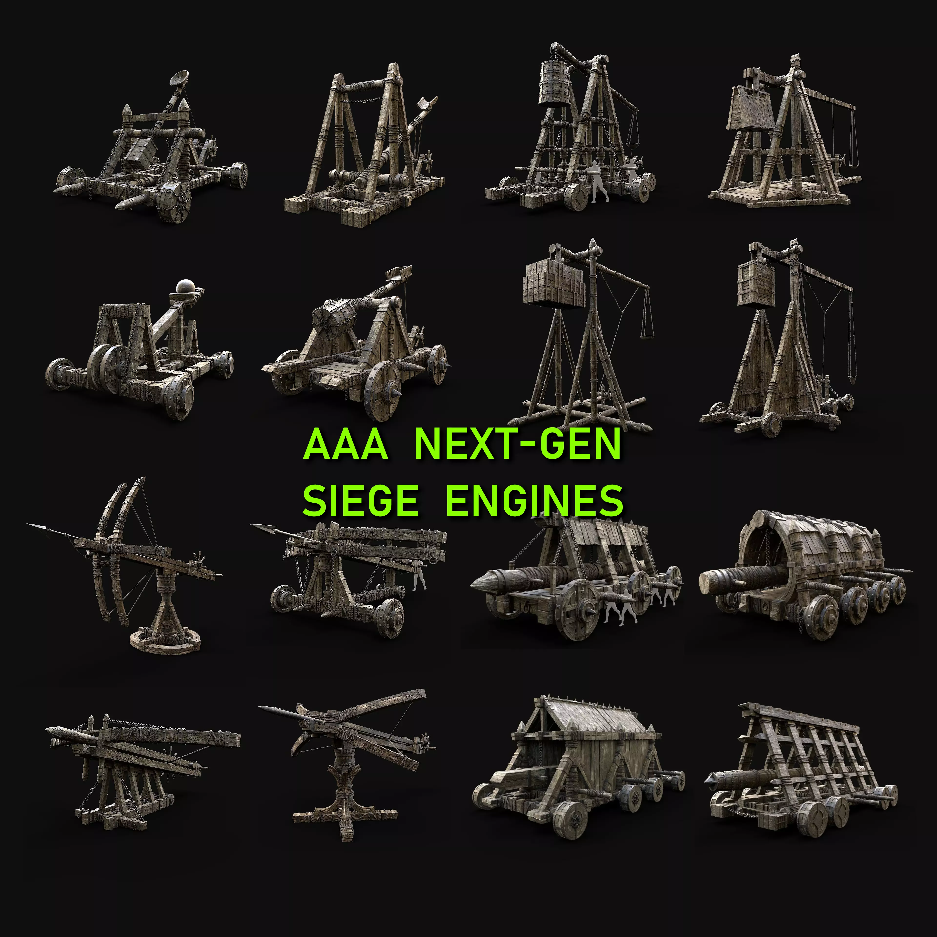 AAA SIEGE ENGINE WAR MACHINES BUILDER COLLECTION PACK _0