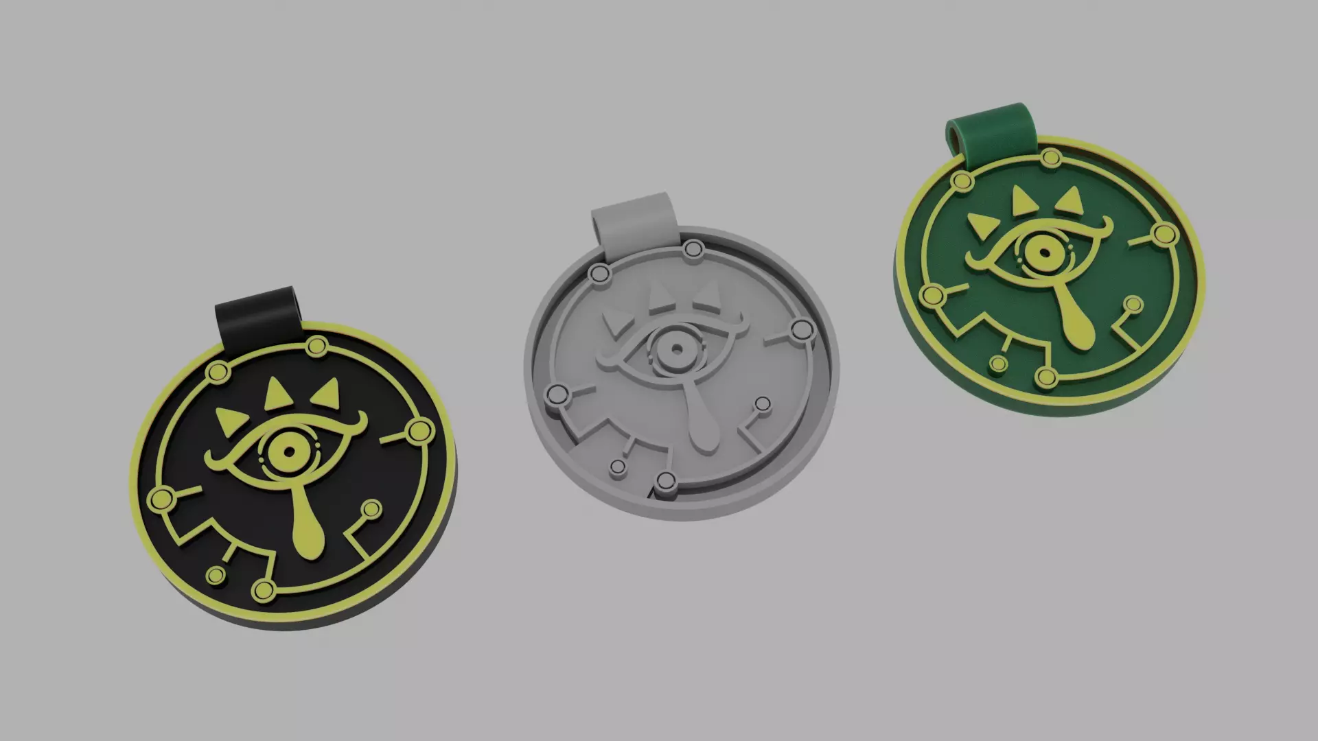 Zelda Sheikah Pendant Free 3D print model