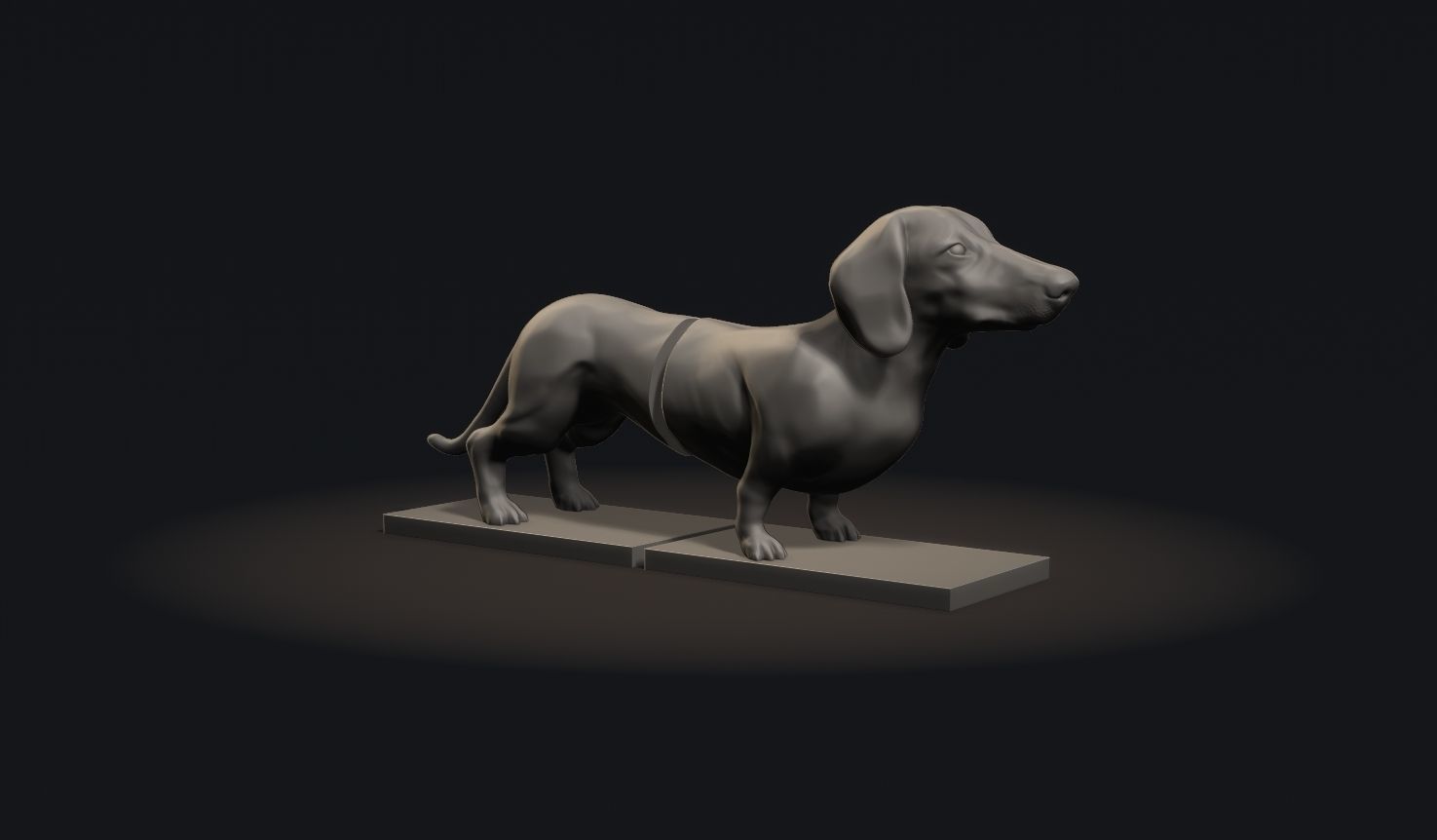 Dachshund Book-holder 3D print model_2