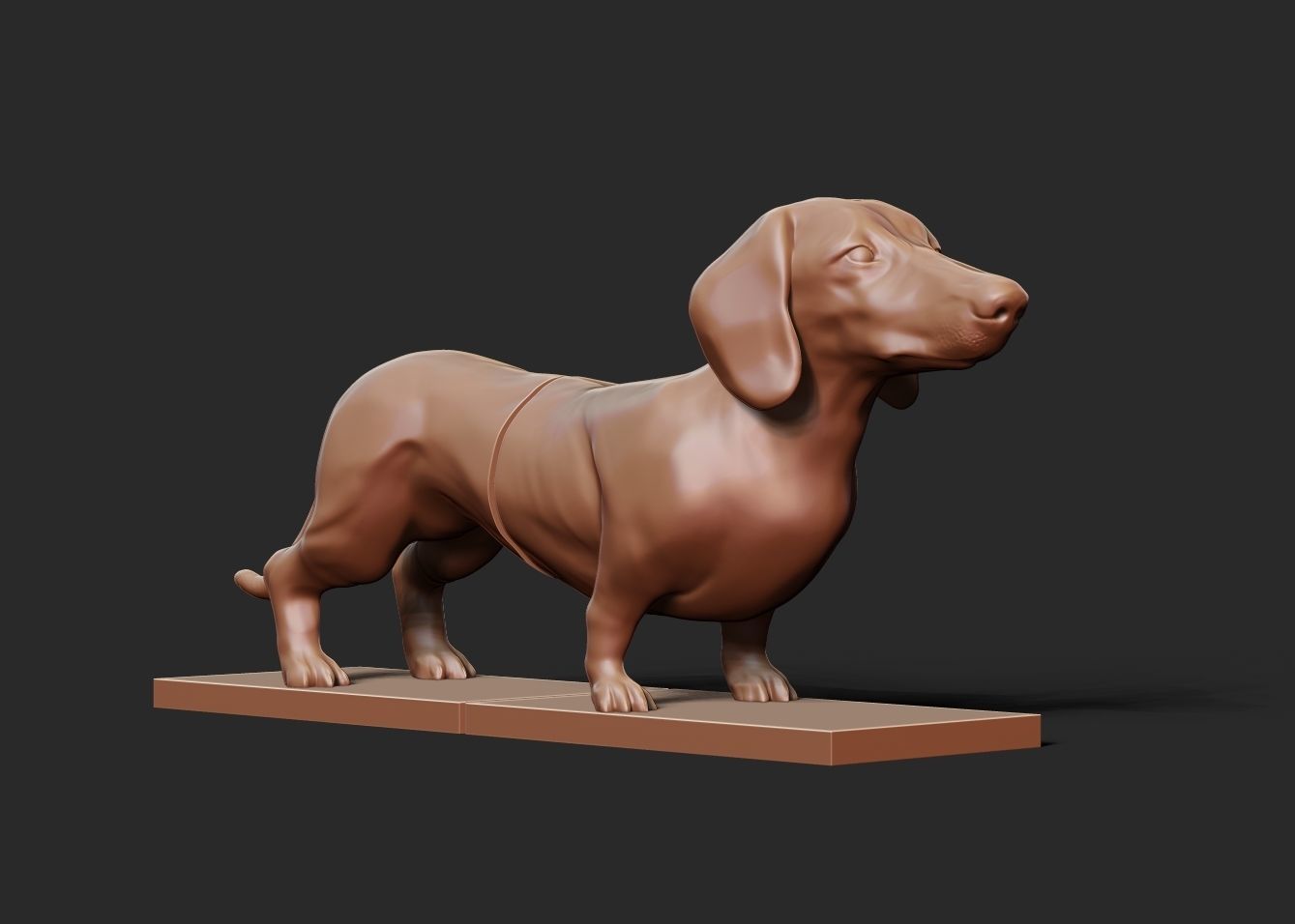 Dachshund Book-holder 3D print model_1