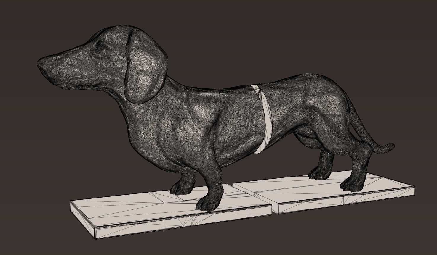 Dachshund Book-holder 3D print model_7