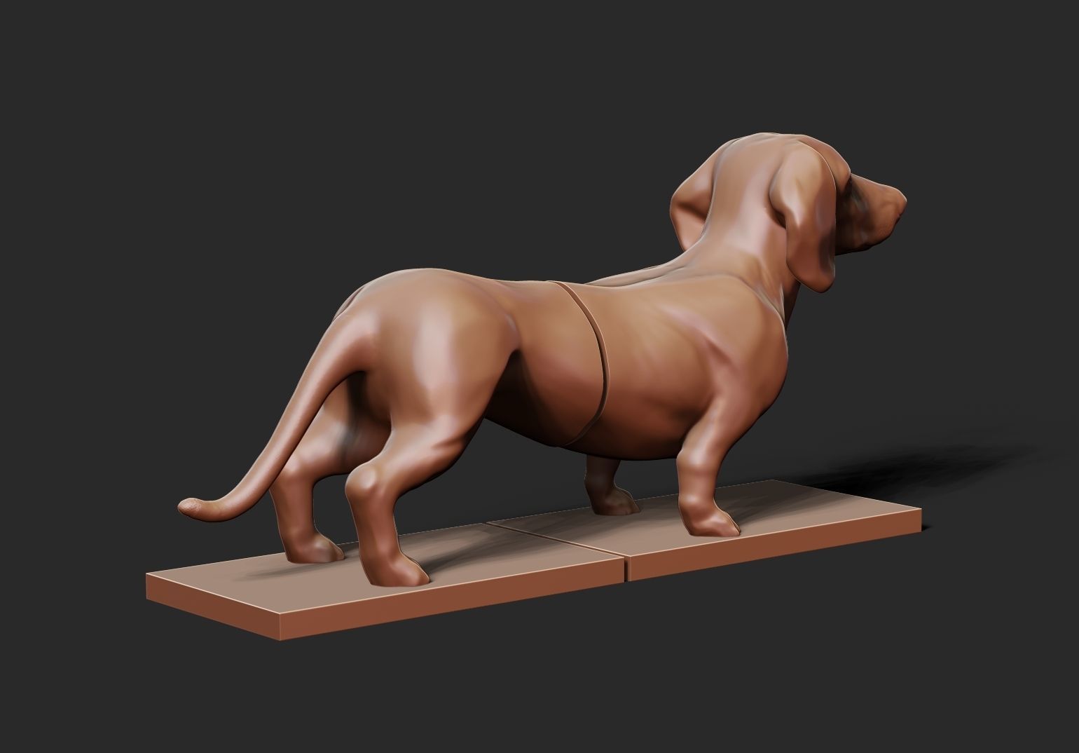 Dachshund Book-holder 3D print model_9