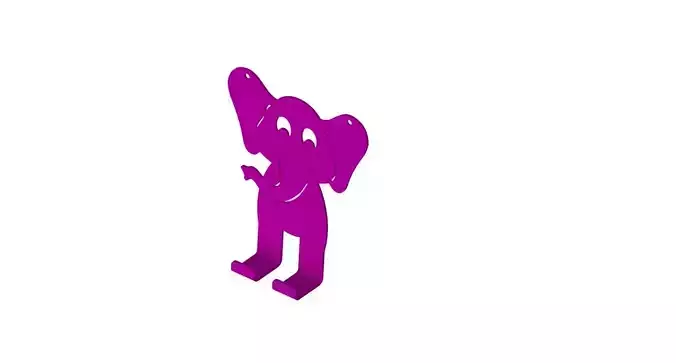 decorative elephant hanger Free 3D model