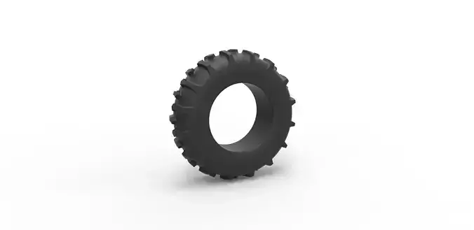 Tractor tire 3 Scale 1 to 25