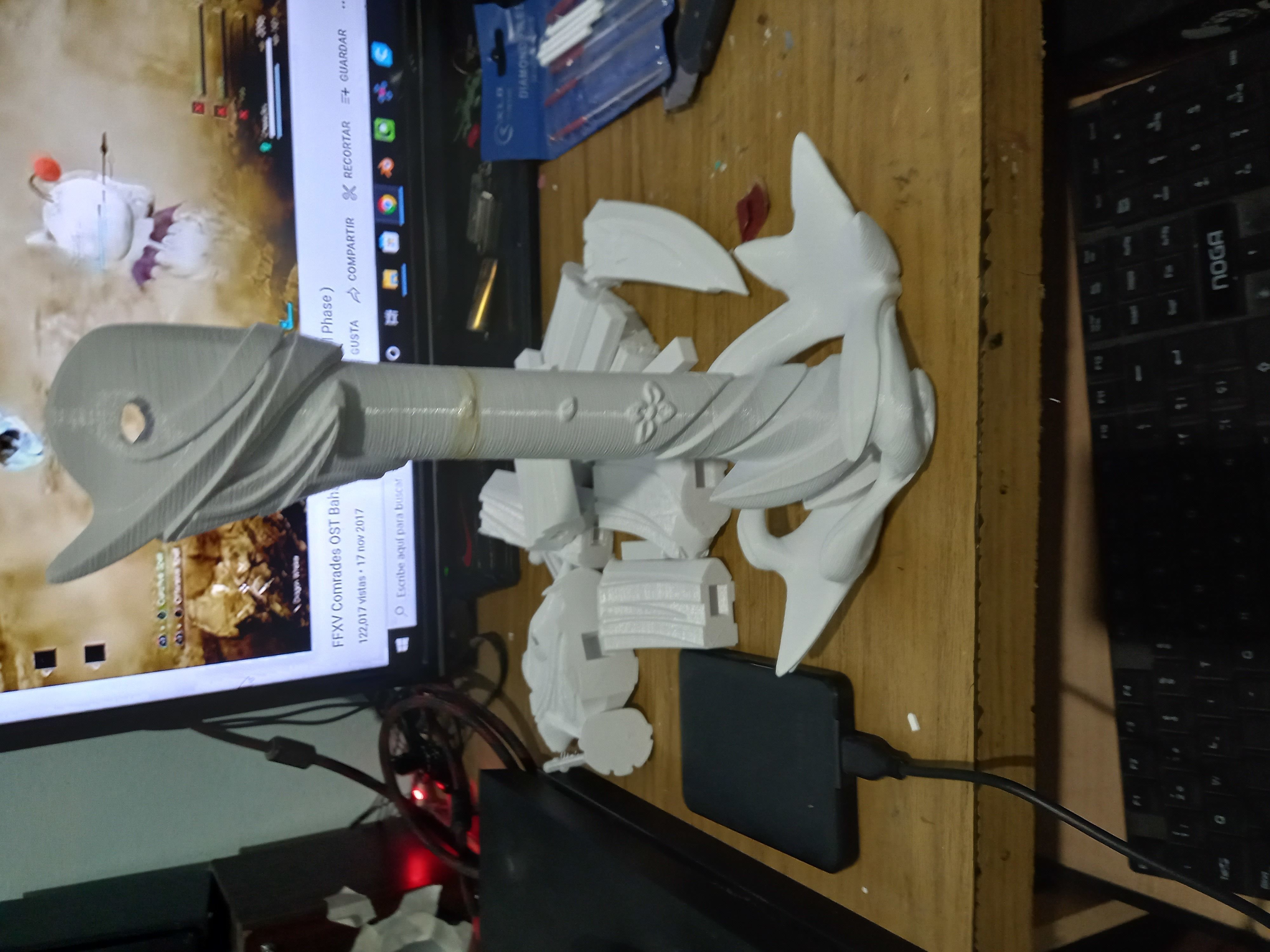 Genshin Impact Haran Geppaku Futsu Ayato Sword 3D print model_22