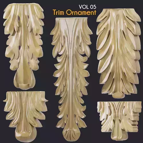 Trim Ornament VOL 5 Low-poly 3D model