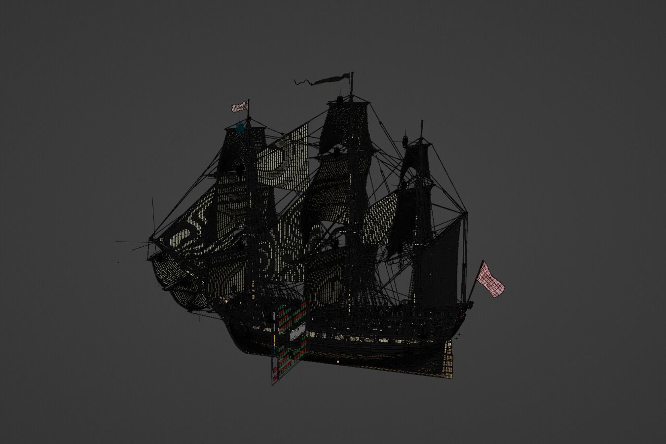 HMS Gorgo - Ship of the Line - 74 Gun 3D model_15