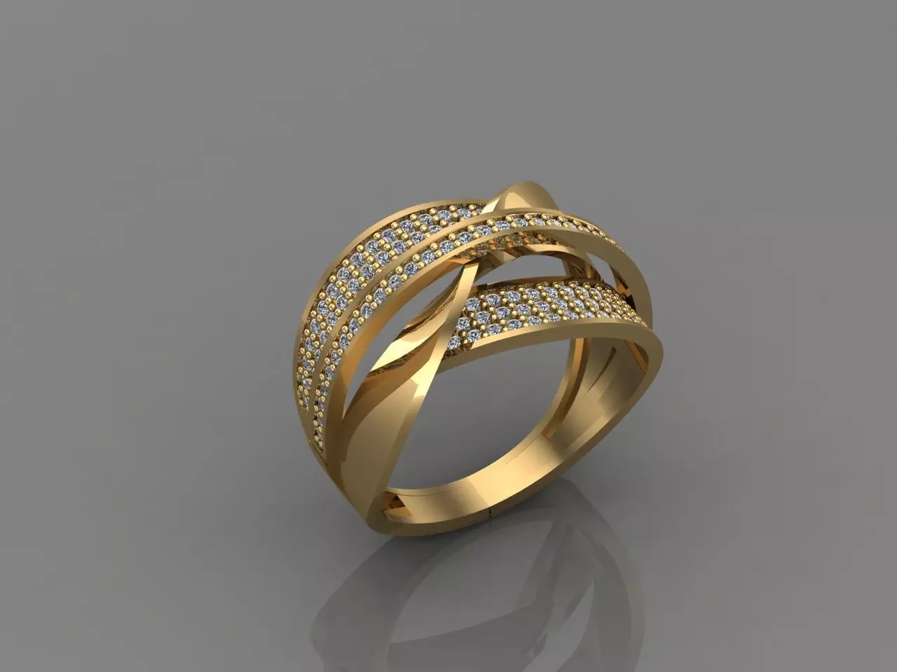 Women Ring With Stone 3DM Mix Print Model 3D print model_0