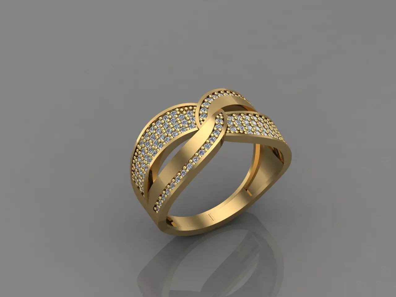 Women Ring With Stone 3DM Mix Print Model 3D print model_0