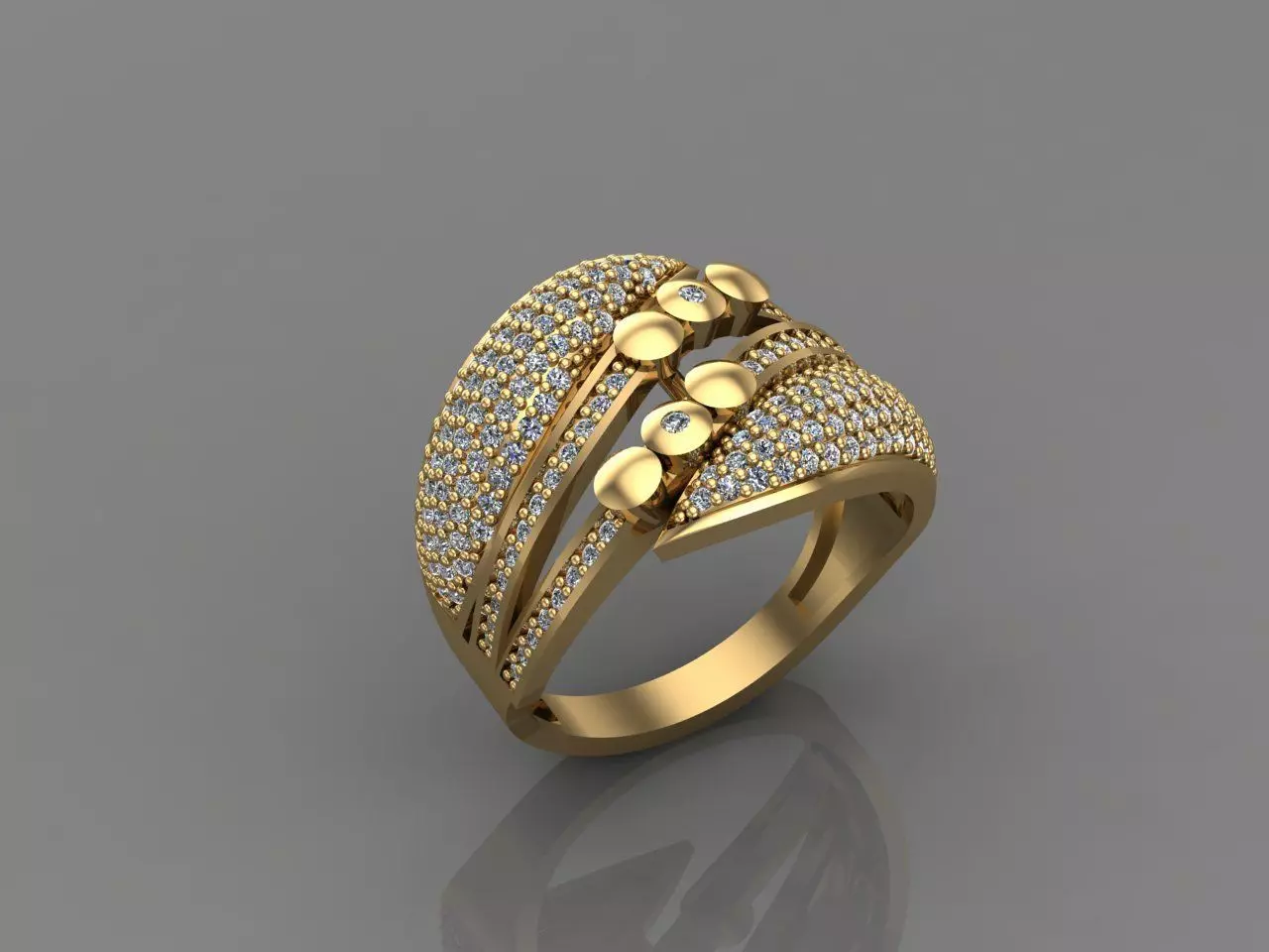 Women Ring With Stone 3DM Mix Print Model 3D print model_0