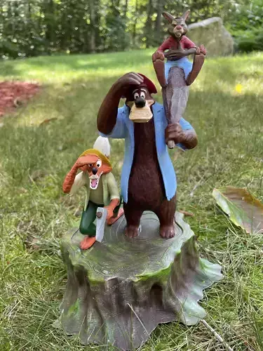 Splash Mountain Statue with Brer Fox Brer Bear and Brer Rabbit 3D print model