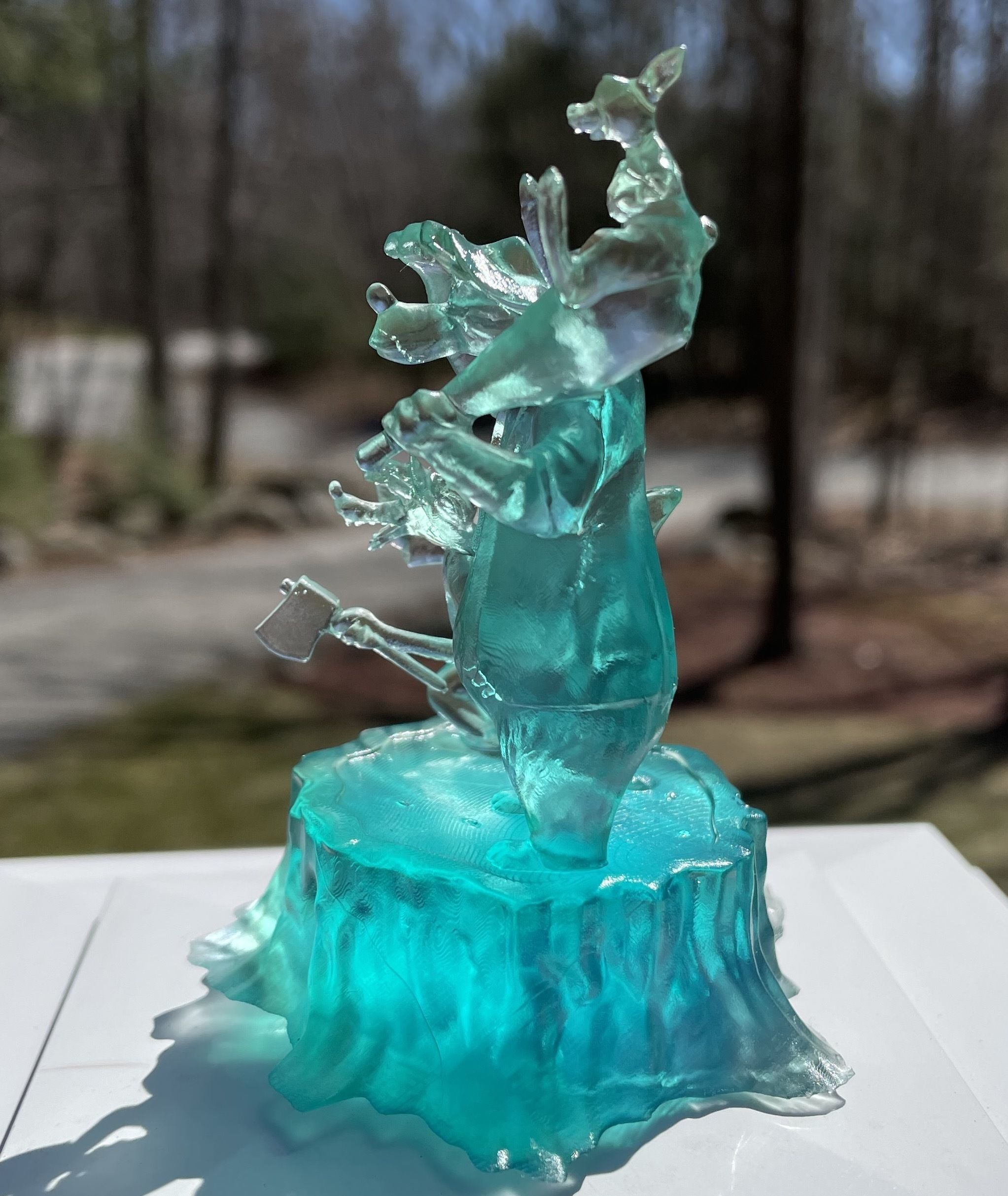 Splash Mountain Statue with Brer Fox Brer Bear and Brer Rabbit 3D model ...